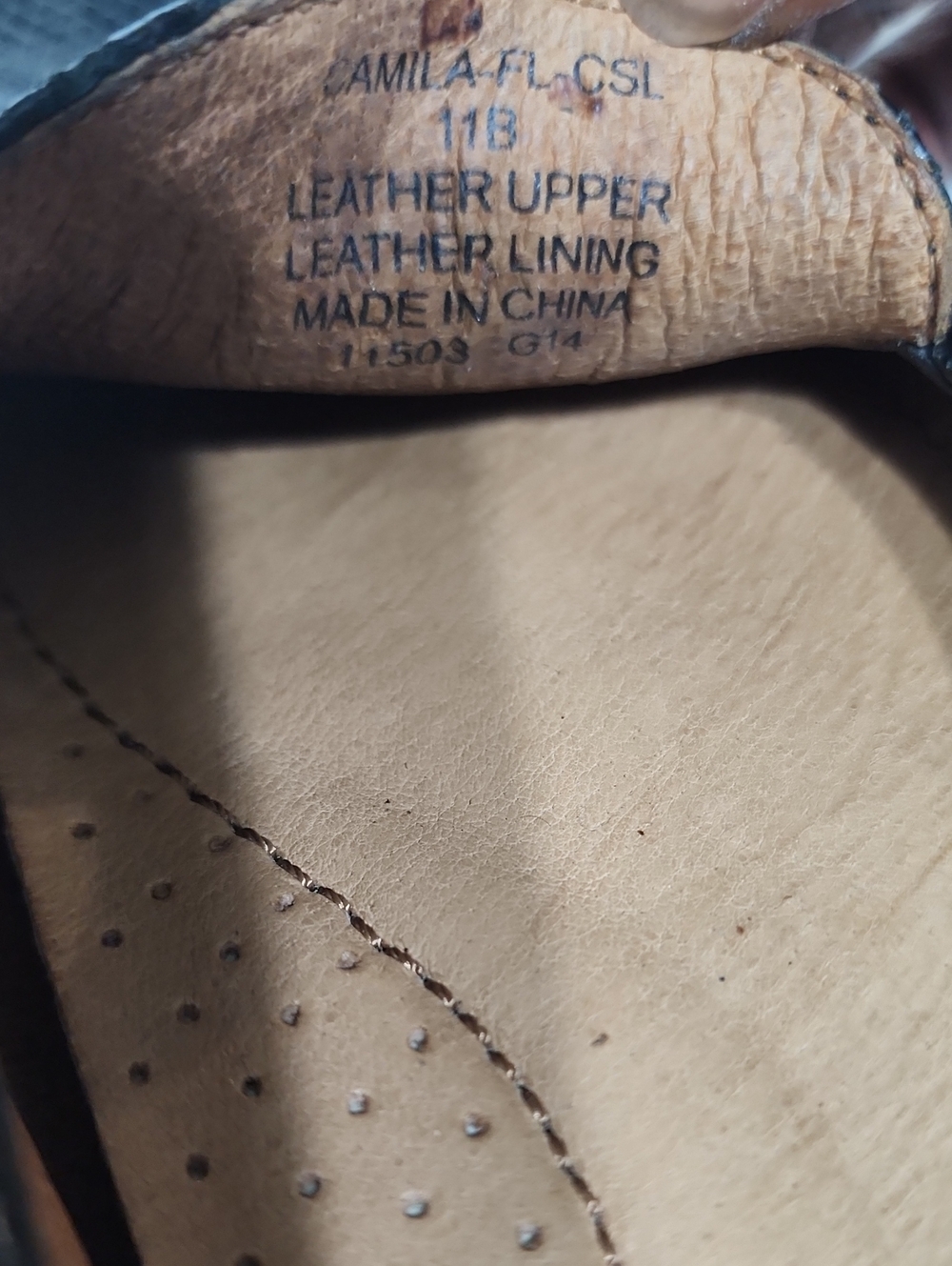 Lauren Ralph Lauren Navy Blue Camila Croc-Embossed Leather Penny Loafers Sz 11B - Picture 12 of 12